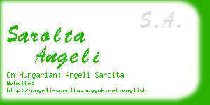 sarolta angeli business card